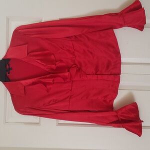 Anne Klein Silk Blouse with Long Sleeves - Size 6P